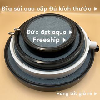 Đĩa sủi khí Oxy cao su & đĩa sủi viền nhựa loại cao cấp cho hồ cá Koi đủ kích thước