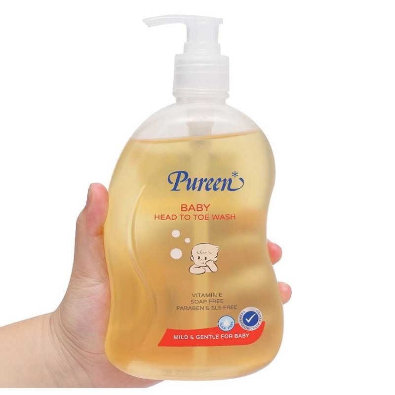 Sữa Tắm Gội Pureen Pro-Vitamin B5 & Vitamin E 500ml - An toàn, dịu nhẹ cho trẻ