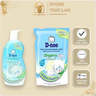 Mẫu mới - nước rửa bình sữa dnee organic màu xanh dương