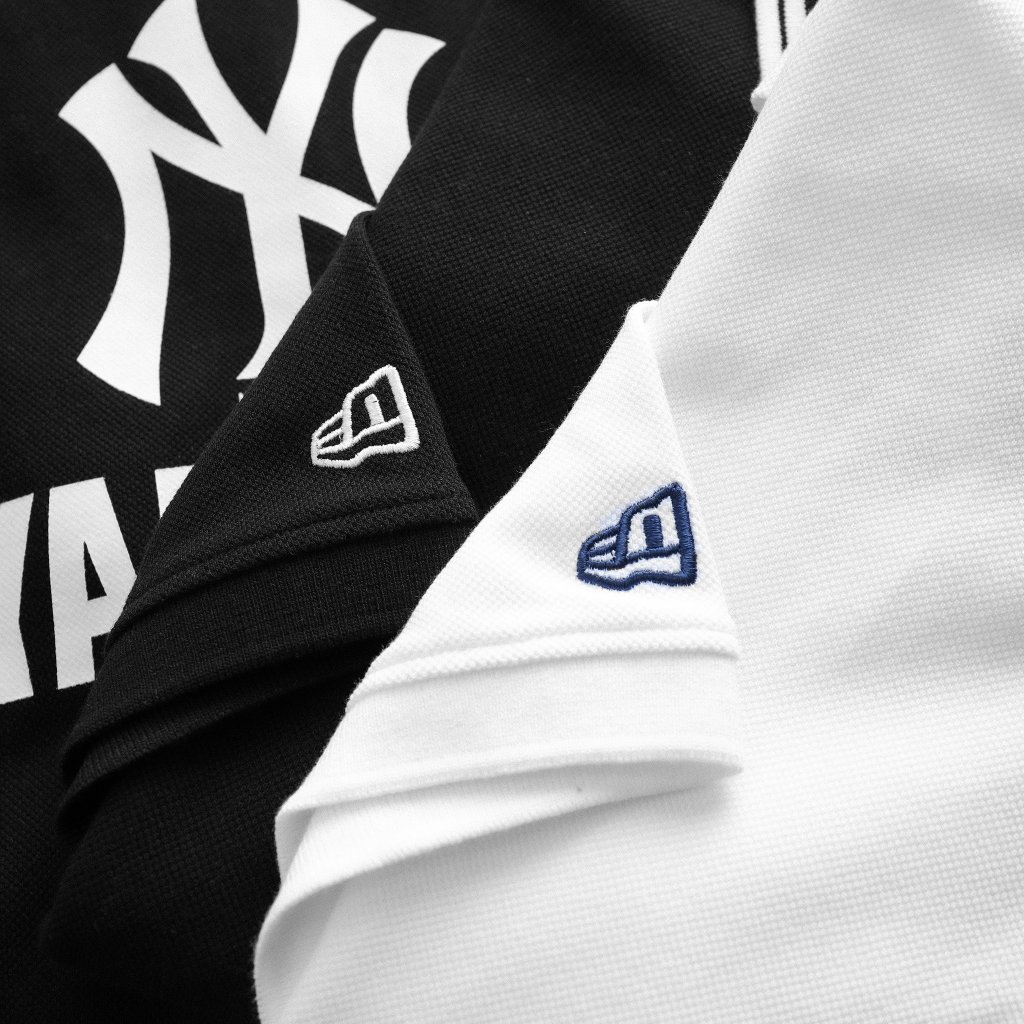Áo Polo Nam NEW ERA Logo NY trước và sau Cao Cấp DV Vải Dệt Lỗ Kim Sang Trọng Hàng Xịn Chuẩn Hãng CÓ BIG SIZE