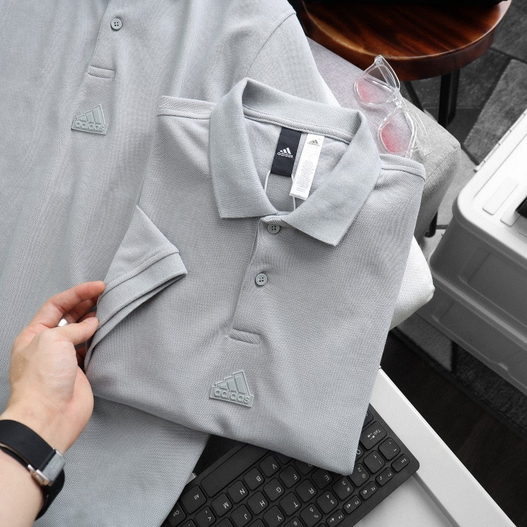 Áo Thun Nam POLO ADIDAS TRƠN BASIC - Vải Cá Sấu Dệt Kim Xịn Nhẹ Mát Cao Cấp DV Hàng Xuất Xịn Chính Hãng CÓ BIG SIZE