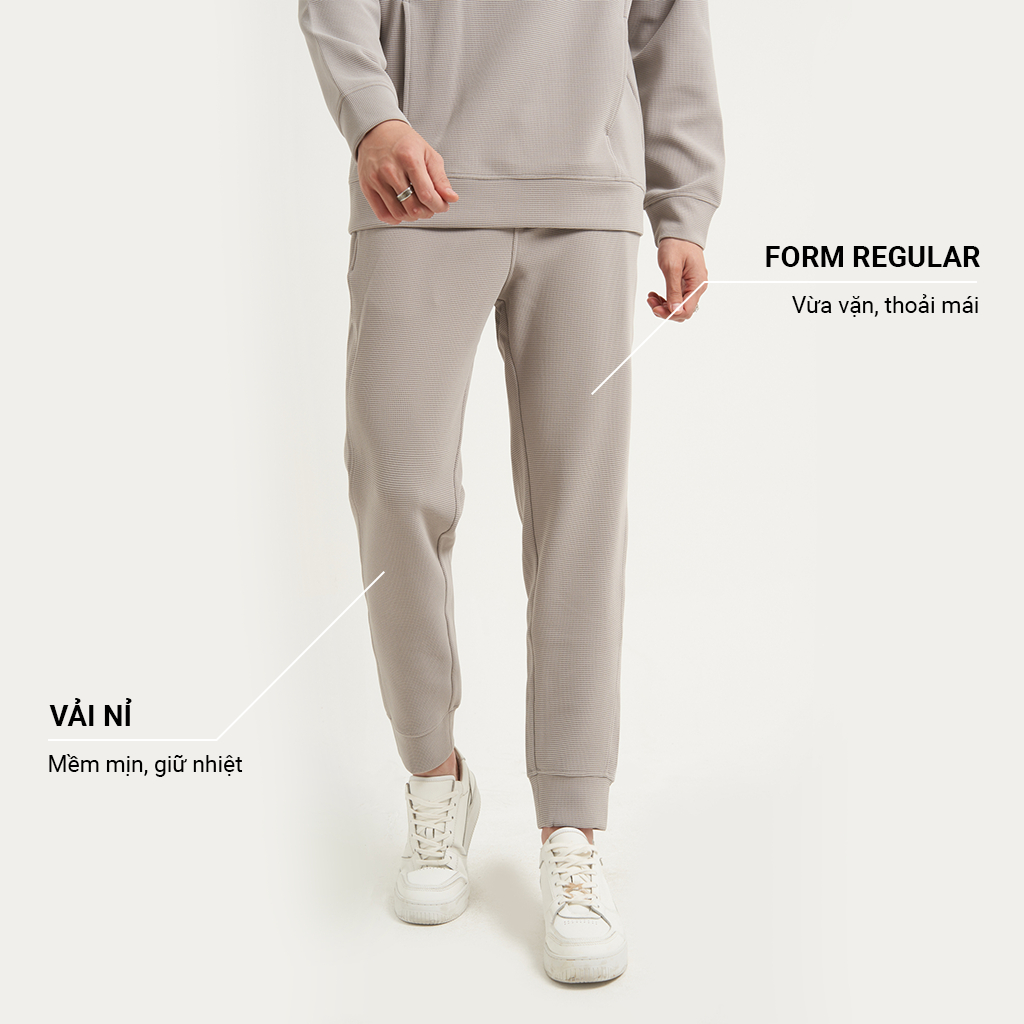 Quần Jogger Nam Phom Regular Chất Liệu Nỉ Cao Cấp Co Giãn Thoải Mái Local Brand KRIK JG7517