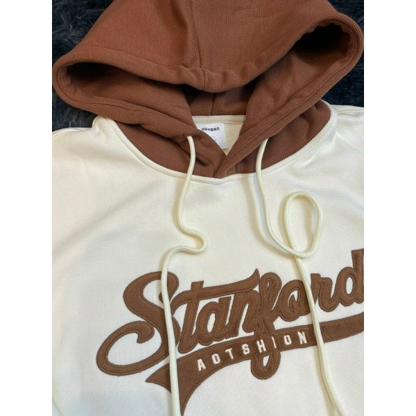 Áo khoác hoodie zip nam nữ lót nỉ dày mũ to form rộng thời trang quảng châu