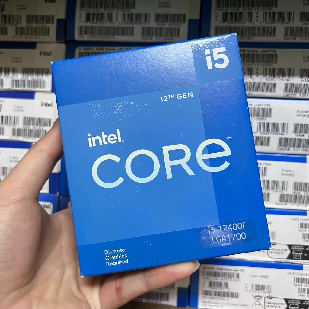 CPU INTEL I5 12400 NEW BOX - BẢO HÀNH 36 THÁNG