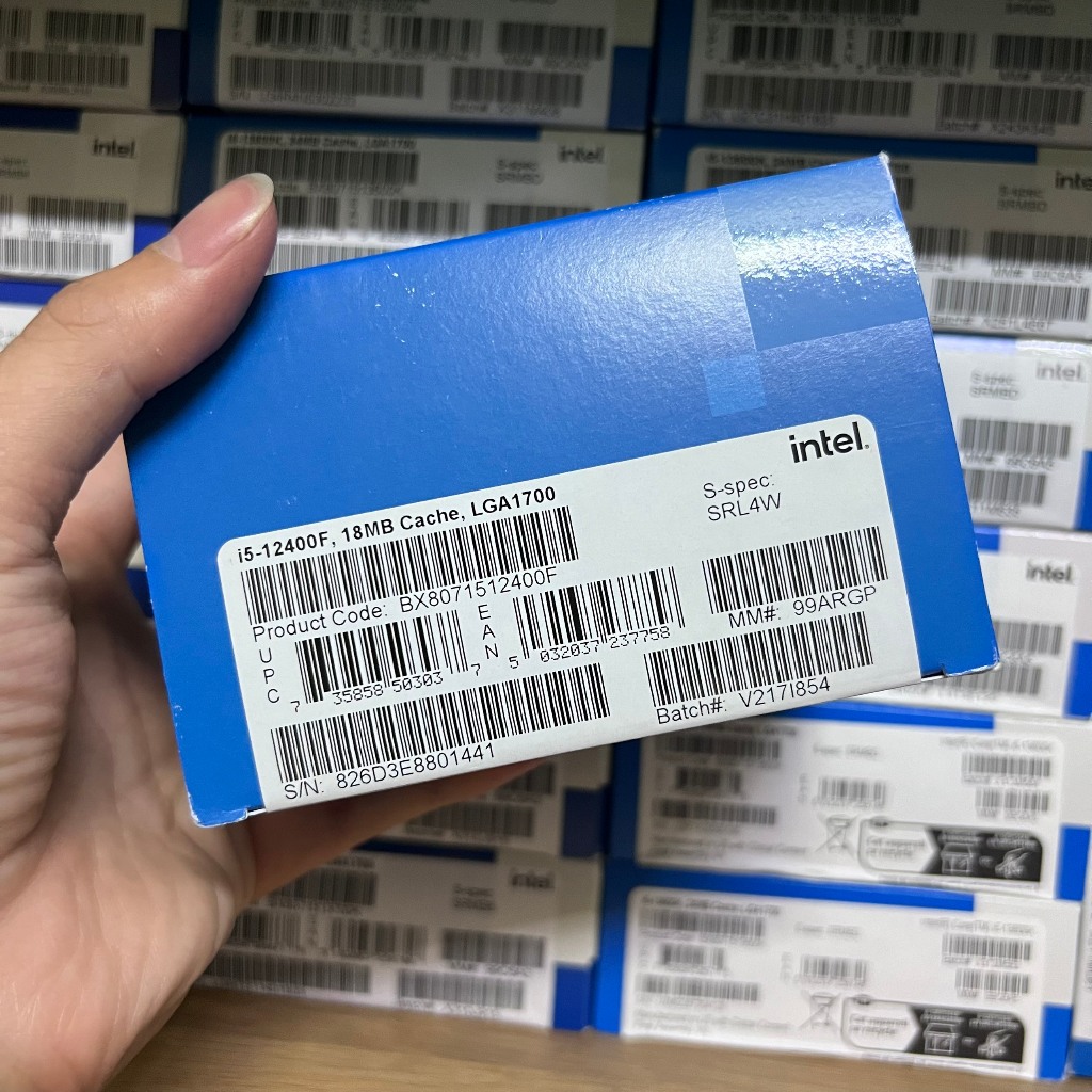 CPU INTEL I5 12400 NEW BOX - BẢO HÀNH 36 THÁNG