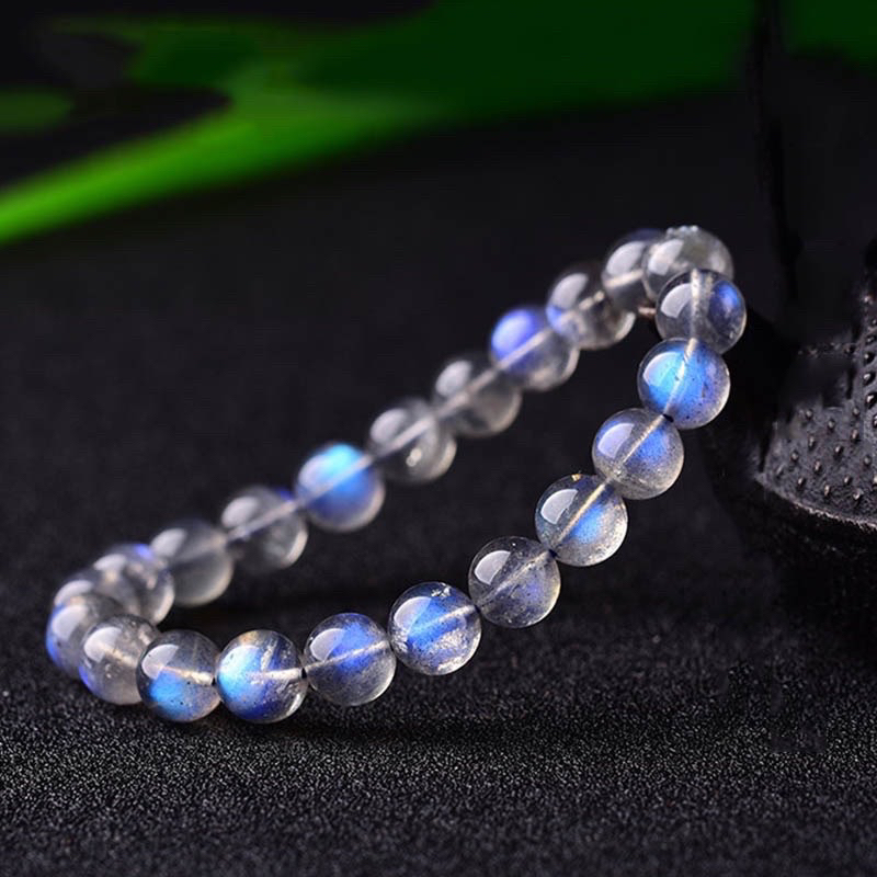 🩸Vòng tay Moonstone - đá mặt trăng - 8mm - Cầu Tài Lộc, Sưc khoe, Bình An May Mắn