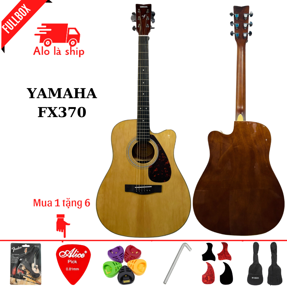 Đàn Guitar Acoustic Yamaha FX370 + Tặng Kèm Bộ Phụ Kiện 6 Món