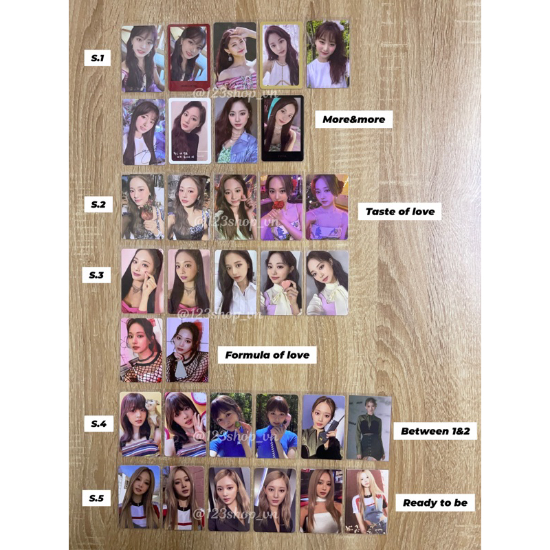 Set card album Kpop Tzuyu Twice