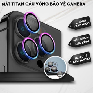 [Titan cầu vồng 15 ] Dán bảo vệ từng mắt Camera iPhone 15 pro max,14 13 pro max 12 Pro Max 11 Pro Max 7 màu sắc cầu vồng