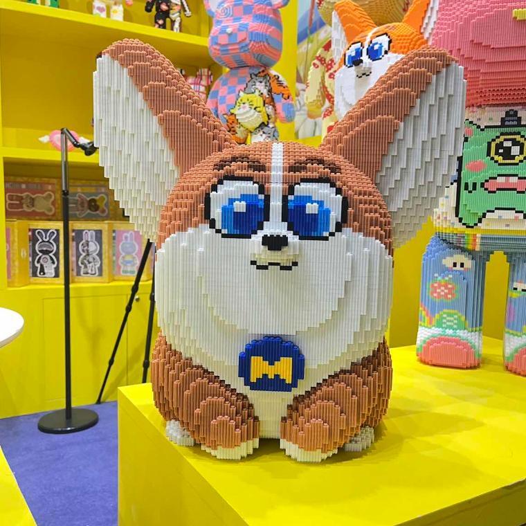 Bộ đồ chơi lắp ghép tạo hình nhân vật chú chó Moco 46cm - cute đáng yêu - decor trang trí cực đẹp