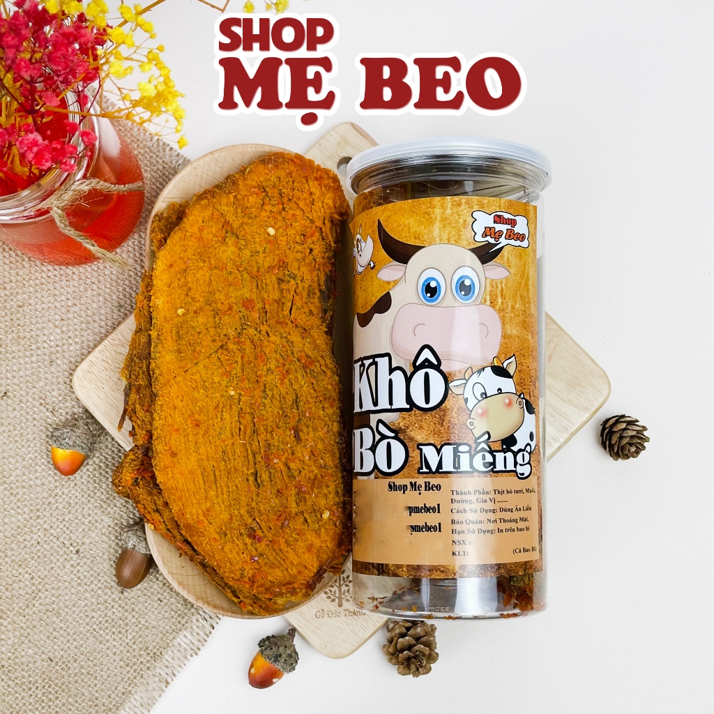 Khô Bò Miếng Loại 1 Shop Mẹ Beo