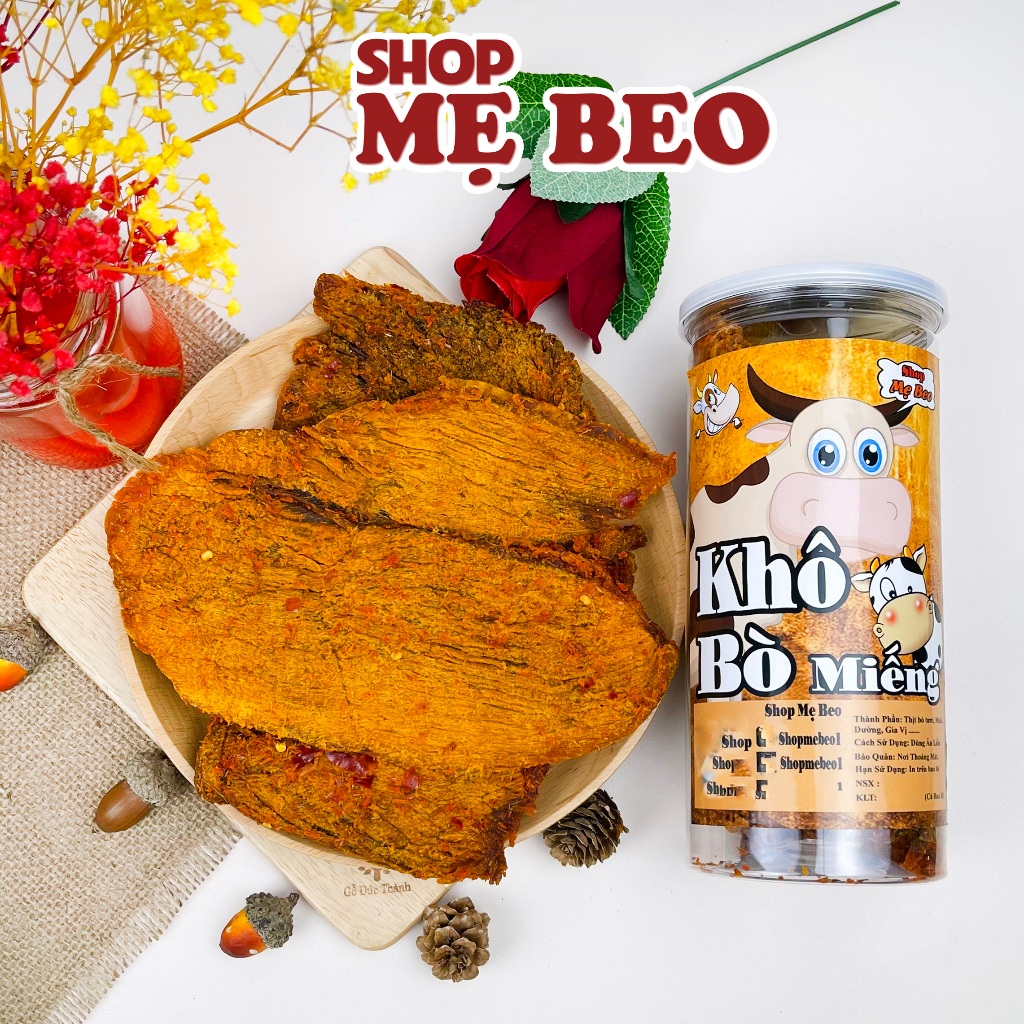 Khô Bò Miếng Loại 1 Shop Mẹ Beo