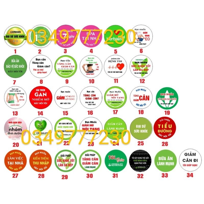 Huy hiệu cài áo, cài túi chủ đề bảo vệ sức khoẻ