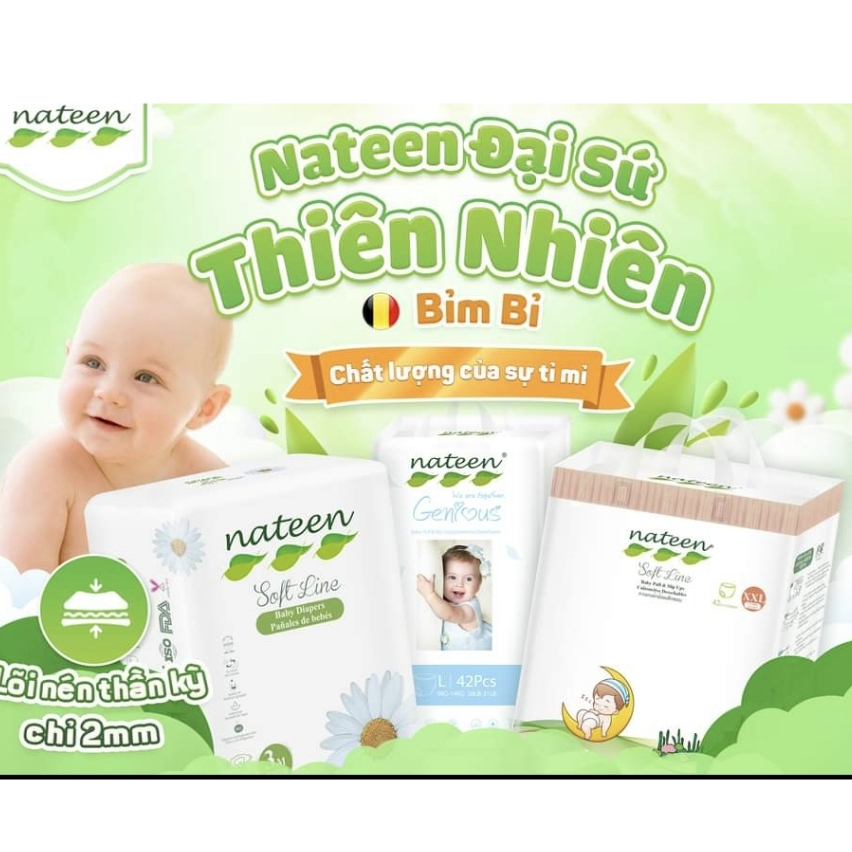 TÃ/BỈM NATEEN CHÍNH HÃNG BỈ NHẬP KHẨU QUÀ TẶNG HẤP DẪN ĐỦ SIZE S56/M48/L44 Và L54/XL48/XXL42