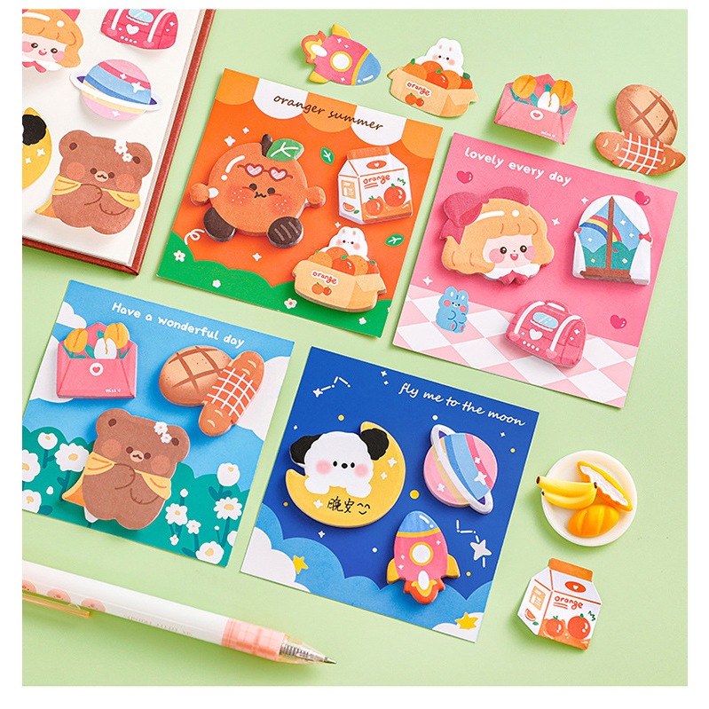 Giấy ghi chú cute 60 miếng