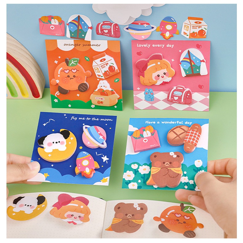 Giấy ghi chú cute 60 miếng