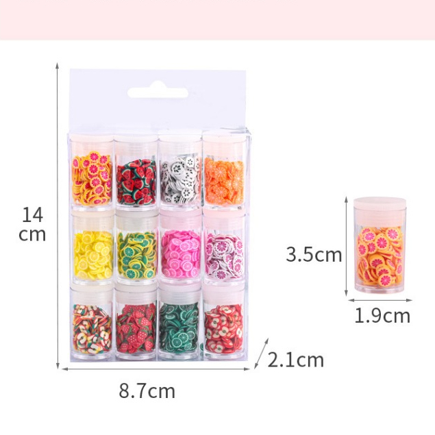 Cốm trang trí slime ốp lưng nail