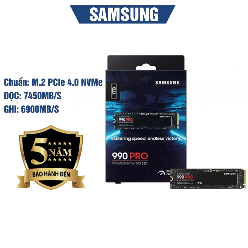 Ổ cứng SSD Samsung 990 PRO NVMe 1TB/2TB