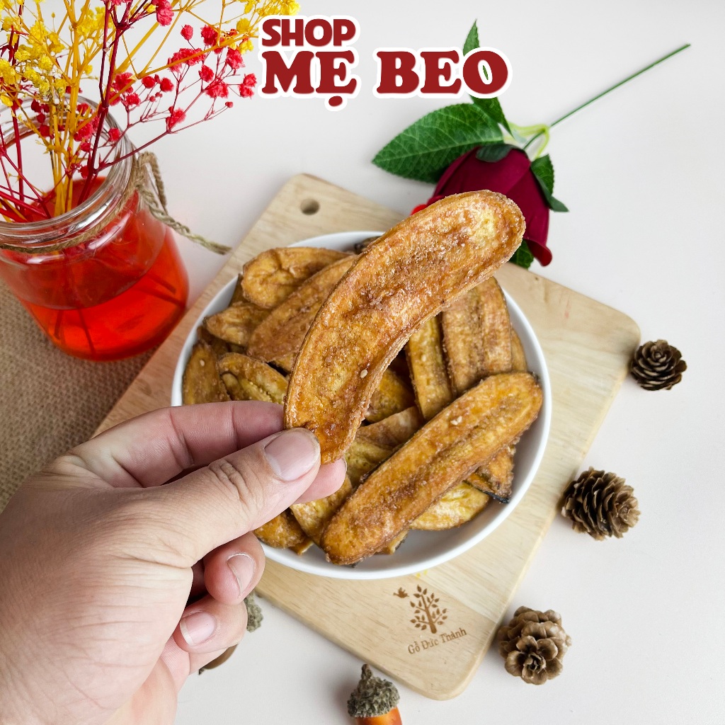 Chuối Sấy Mè Gừng Giòn Ăn Vặt Shop Mẹ Beo