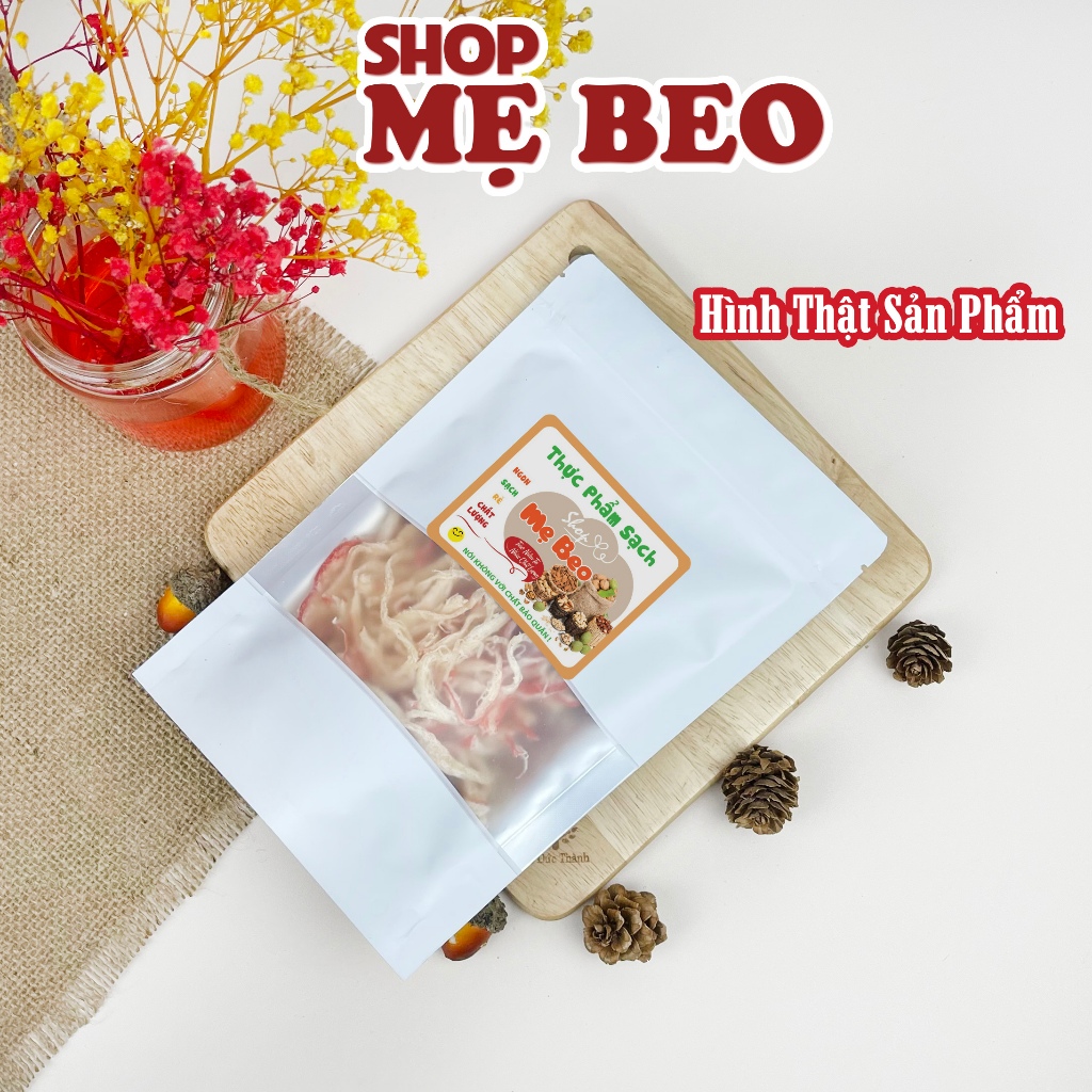 250Gr Mực Hấp Nước Dừa Xé Sợi Loại 1 Ăn Vặt Shop Mẹ Beo
