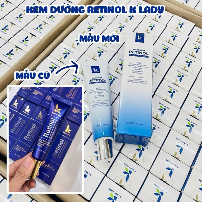 Kem Dưỡng Da Retinol 0.5% K Lady Care Bakuchiol 30ml Hàn Quốc Giữ Ẩm, Kiềm Dầu Giúp Da Căng Bóng