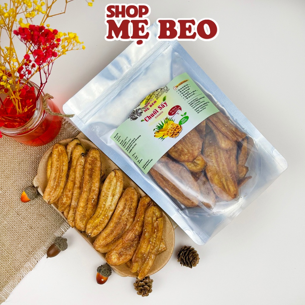 250Gr Chuối Sấy Mè Gừng Giòn Ngon Ăn Vặt Shop Mẹ Beo
