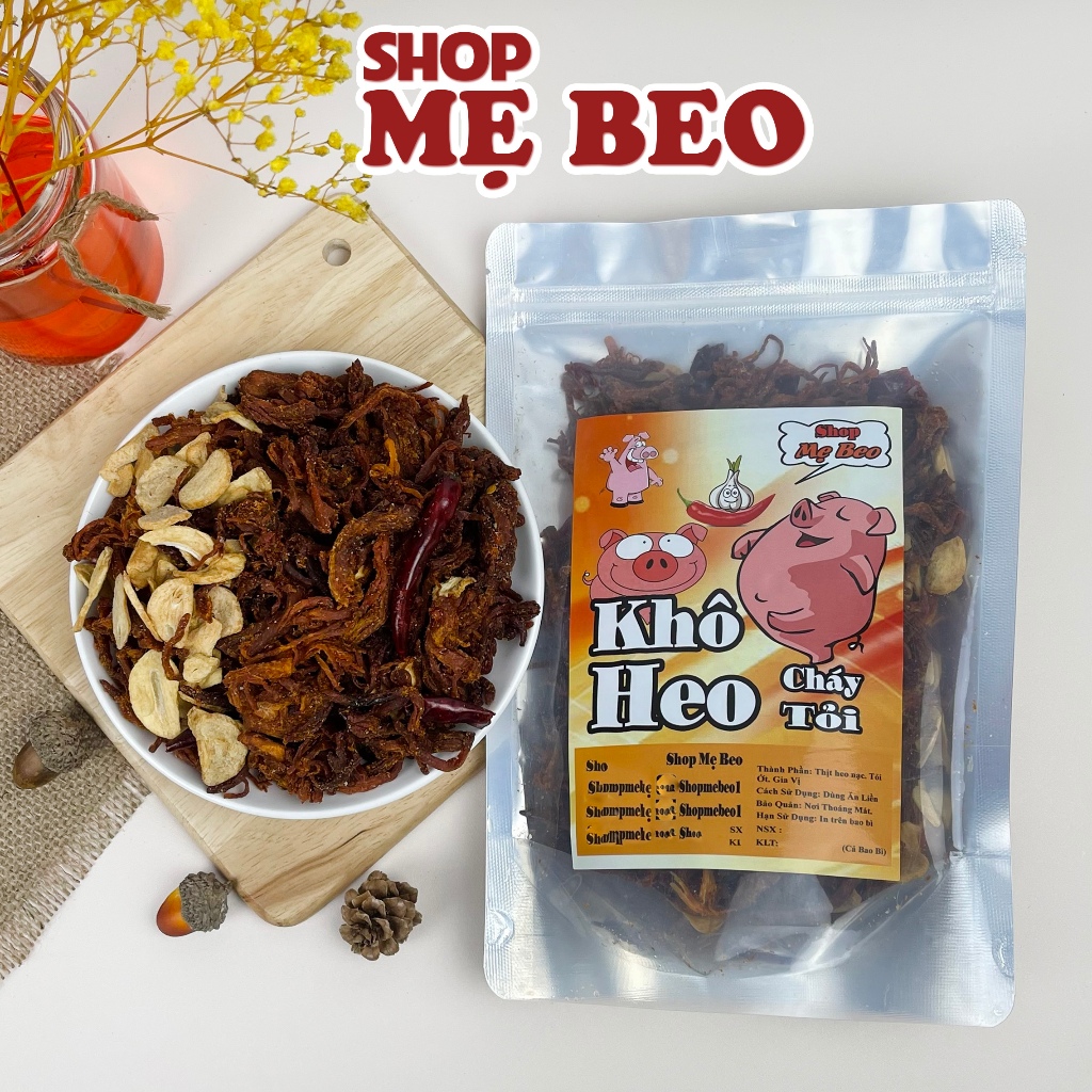 Khô Heo Cháy Tỏi Ăn Vặt Shop Mẹ Beo