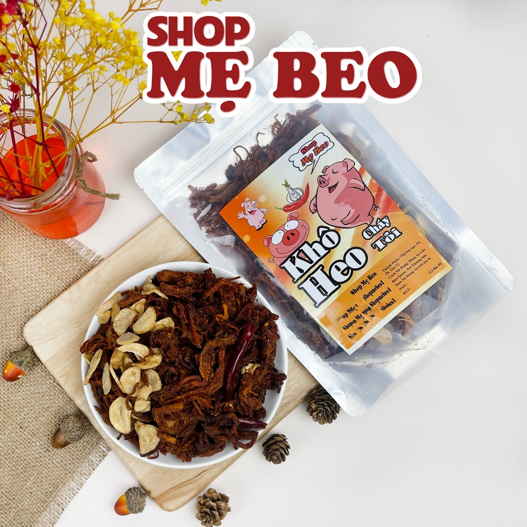 Khô Heo Cháy Tỏi Ăn Vặt Shop Mẹ Beo