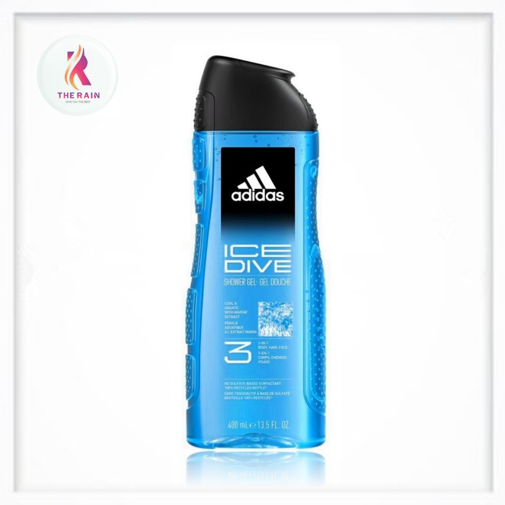 Gel tắm gội & rửa mặt nam Adidas 3in1 chính hãng của Mỹ