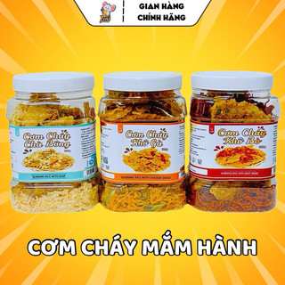 1,5kg cơm cháy mắm hành lắc chà bông / khô bò / khô gà lá chanh