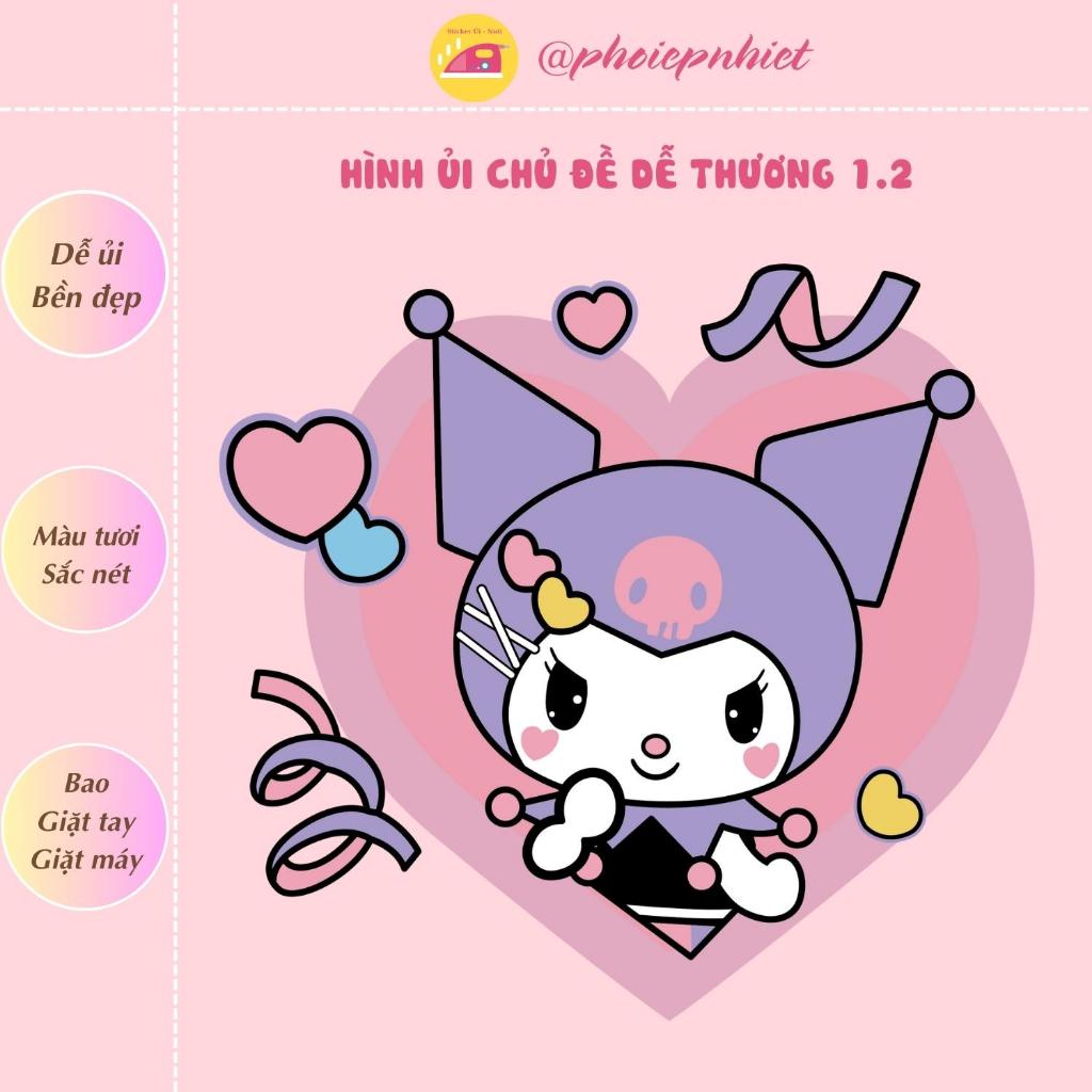 Combo hình ủi, ép nhiệt chủ đề hình hot dễ thương 01