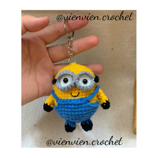 Móc khoá len MINION