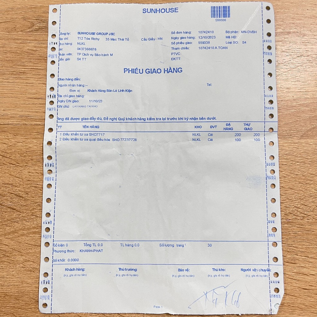 Remote, Điều Khiển Quạt Hơi Nước Sunhouse SHD7726/7727 Chính Hãng Mới 100%