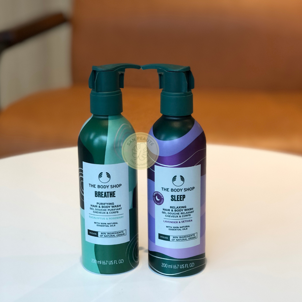 Sữa tắm gội toàn thân Sleep/ Breathe/Boost The Body Shop 200ml