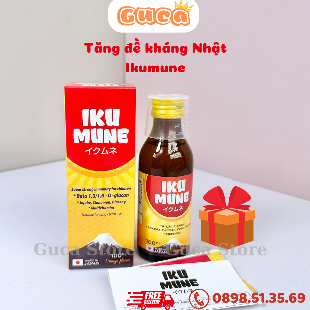 IKU MUNE 100ml Siro Tăng Đề Kháng Cho Bé Nhập Khẩu Chính Hãng Từ Nhật Bản