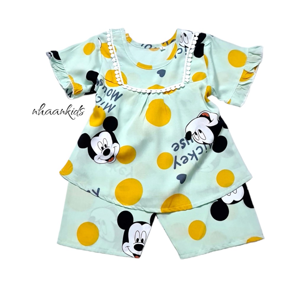 BỘ TOLE 2 DA/ VẢI LANH SIÊU MÁT MÙA HÈ LỬNG BÉ GÁI - NHÀ AN KIDS