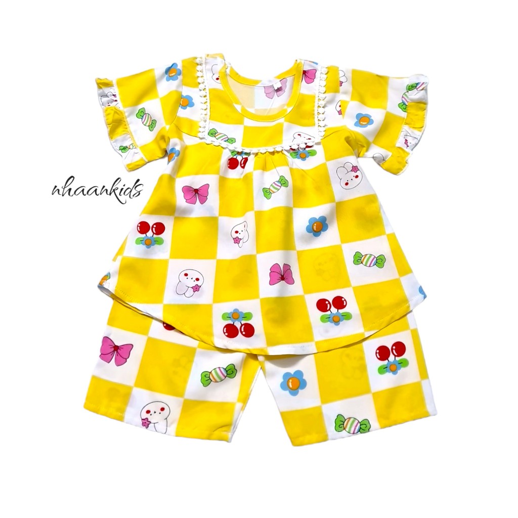 BỘ TOLE 2 DA/ VẢI LANH SIÊU MÁT MÙA HÈ LỬNG BÉ GÁI - NHÀ AN KIDS