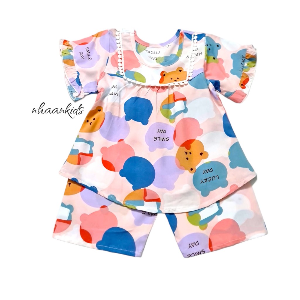 BỘ TOLE 2 DA/ VẢI LANH SIÊU MÁT MÙA HÈ LỬNG BÉ GÁI - NHÀ AN KIDS