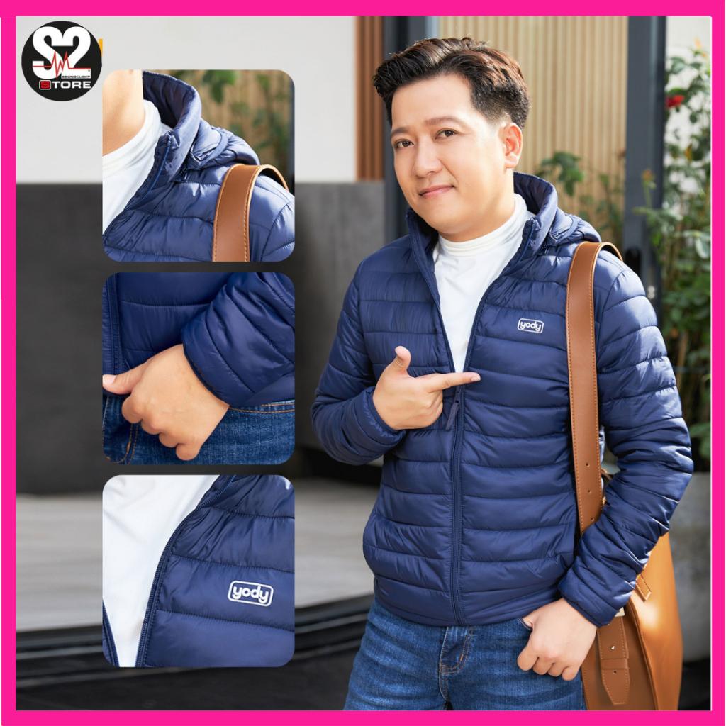 Áo khoác phao nam YODY siêu nhẹ siêu bền 3 lớp chắc chắn dễ gấp gọn không thấm nước