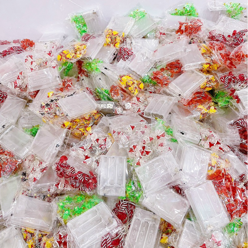 Dây Đèn Ông Già Noel, Người Tuyết, Cây Thông, Chuông, Gậy 2M Phụ Kiện Decor Trang Trí Giáng Sinh