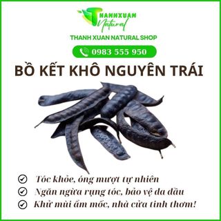 Bồ kết khô nguyên trái túi 100g, 200g, 500g, 1kg