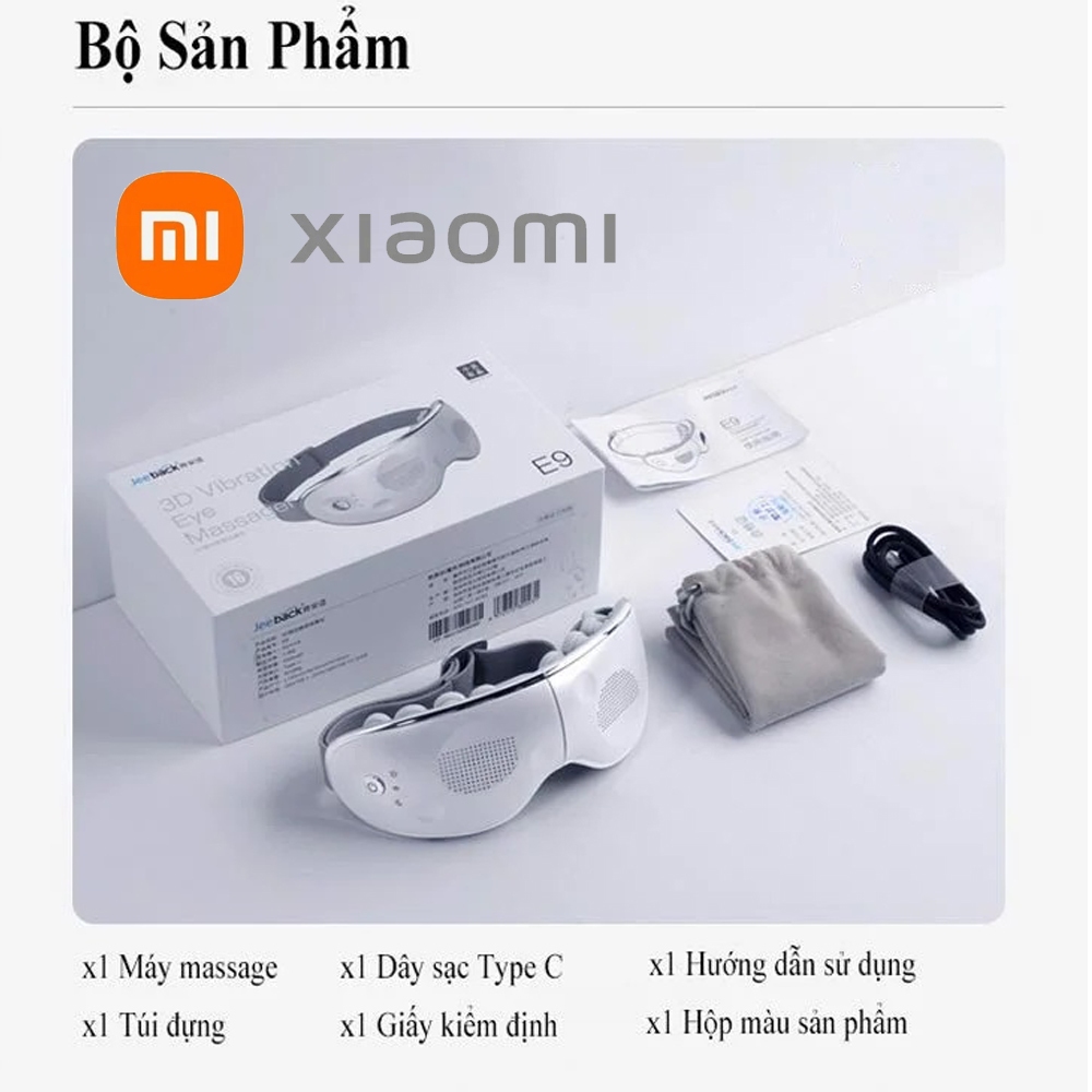 Máy massage mắt  Xiaomi Jeeback E9 - 4 chế độ massage,  thiết kế sang trọng, hiện đại