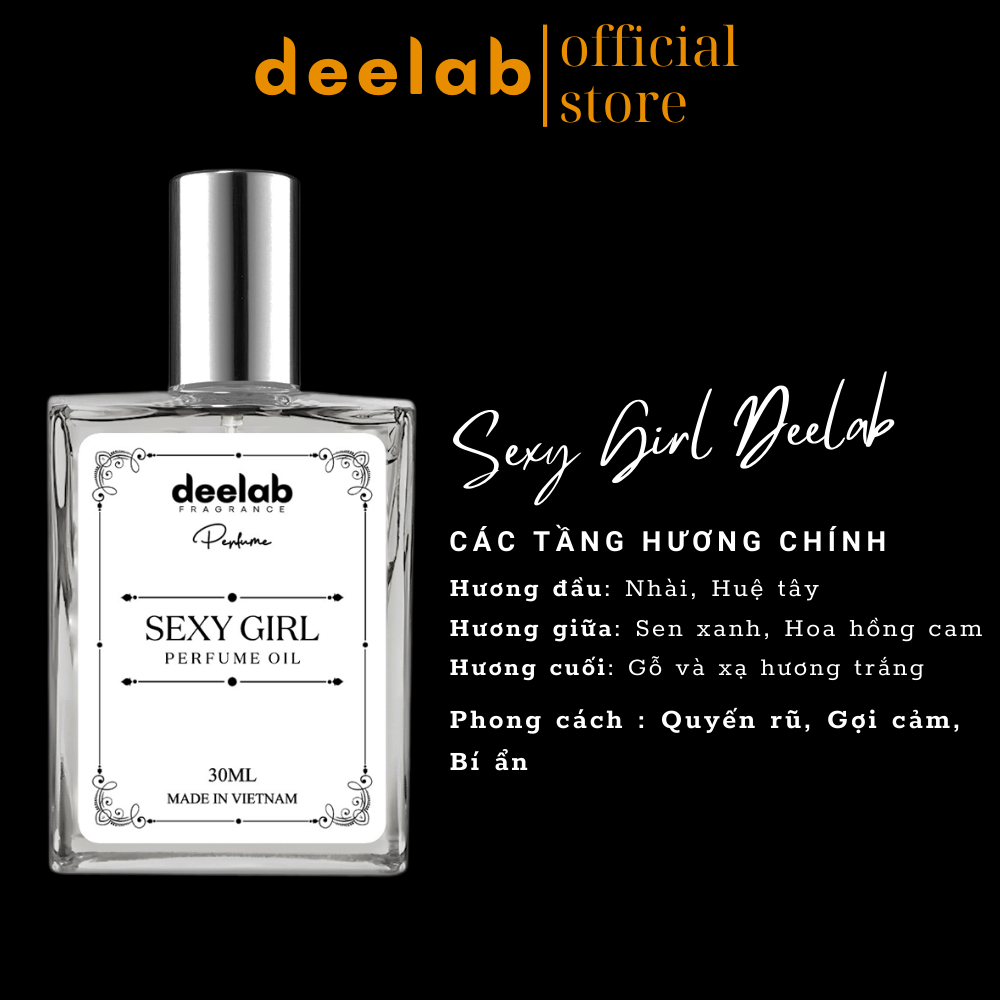 [BST LUXURY 30ML] Tinh Dầu Nước Hoa Nữ Deelab Ngọt Ngào,Thu hút, Trưởng thành 30ml - Dạng xịt