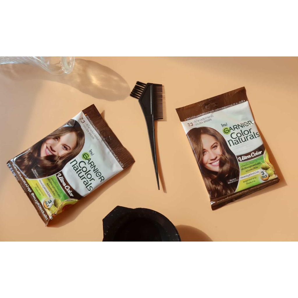 Thuốc nhuộm tóc Garnier Color Naturals Hair chứa 3 loại tinh dầu Bơ, Hạnh nhân & Olive cô đặc gấp 10 lần