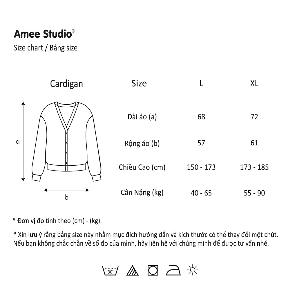Áo Len Cardigan Local Brand Amee Studio/ Logo Thêu