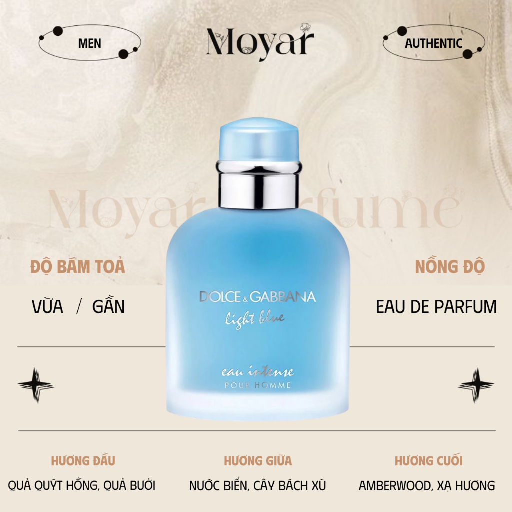 10ml Light Blue Eau Intense Pour Homme | Nước hoa nam