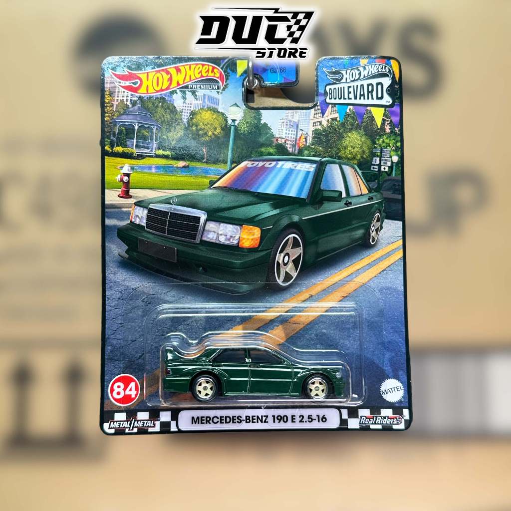 Ducstore Xe mô hình HWW12 Hot Wheels Premium Mercedes-Benz 190 E 2.5-16 - Boulevard (2020)