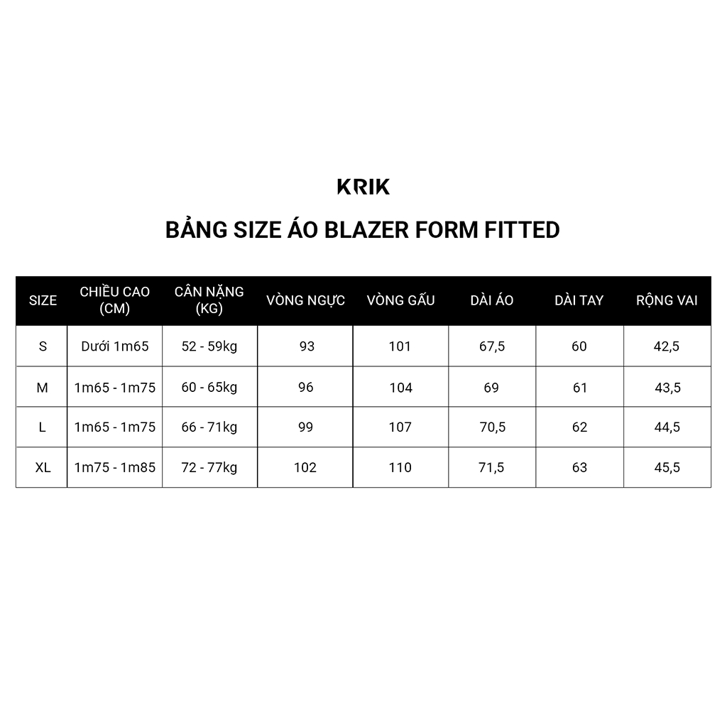 Áo khoác Blazer Nam Local Brand KRIK Form Fitted Thiết Kế Cổ Bẻ Vạt Chéo Họa Tiết Caro Nhỏ BL5502