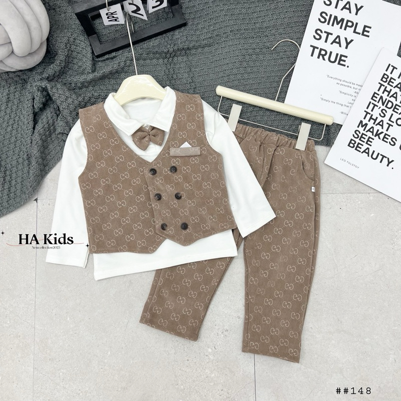 Set Bộ Công tử Umi Dạ hàng cao cấp cho bé trai