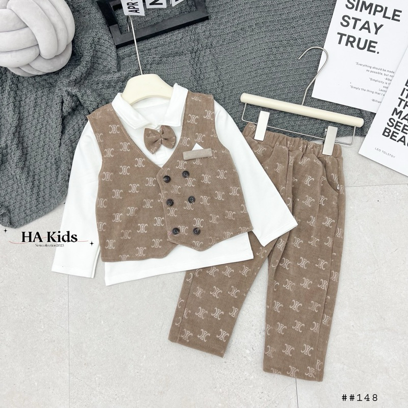 Set Bộ Công tử Umi Dạ hàng cao cấp cho bé trai